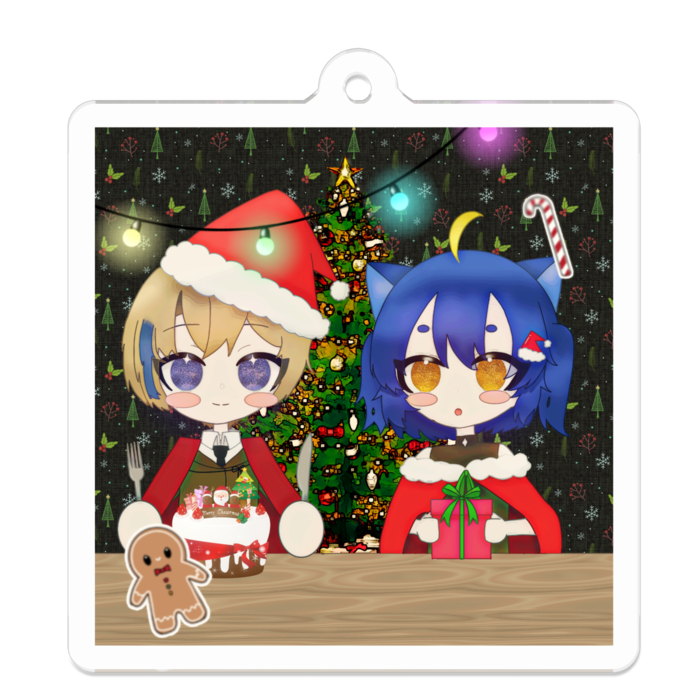 アクリルキーホルダー - 50 x 50 (mm)