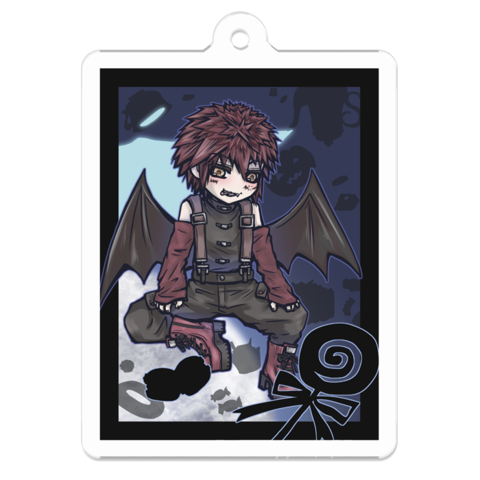 アクリルキーホルダー角形 - 50 x 50 (mm)(角形)