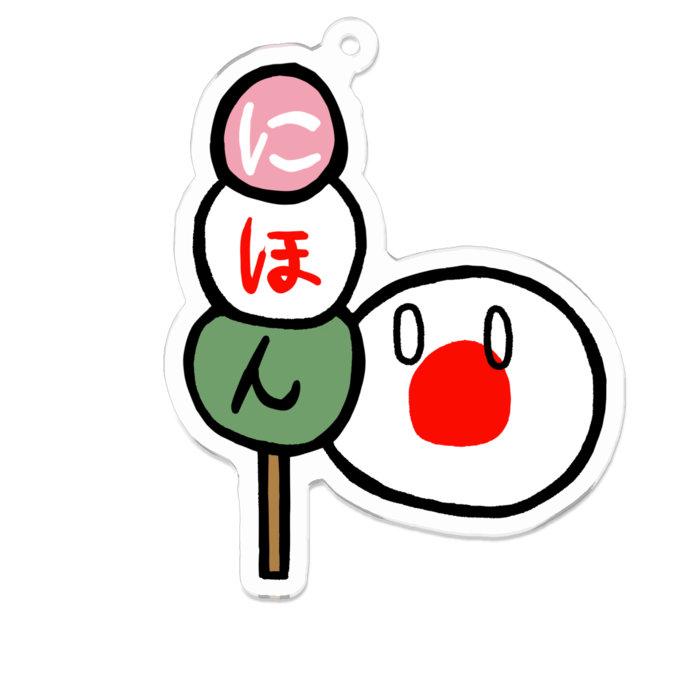 アクリルキーホルダー（コーティング） - 70 x 70 (mm)