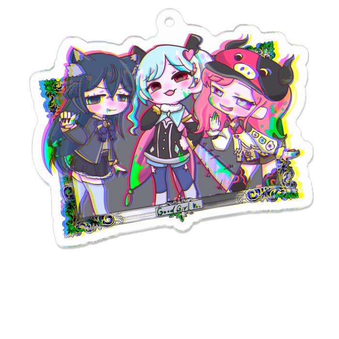 アクリルキーホルダー - 70 x 70 (mm)