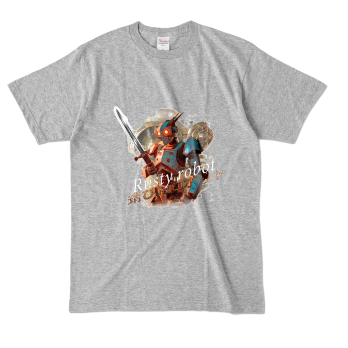 カラーTシャツ - L - 杢グレー (濃色)