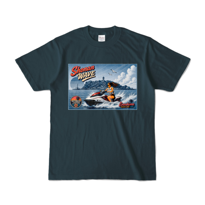 カラーTシャツ - S - デニム (濃色)