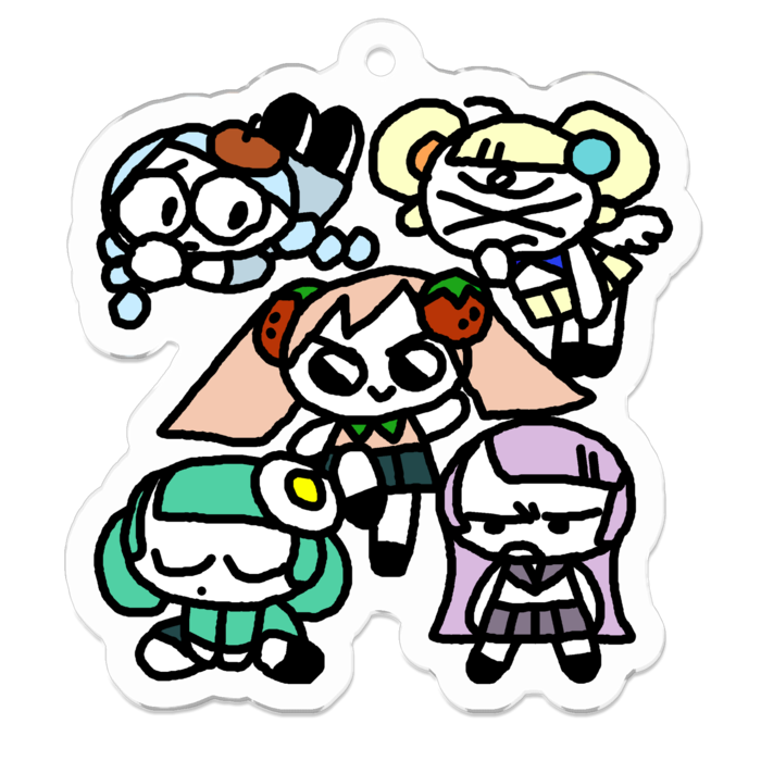 アクリルキーホルダー - 50 x 50 (mm)