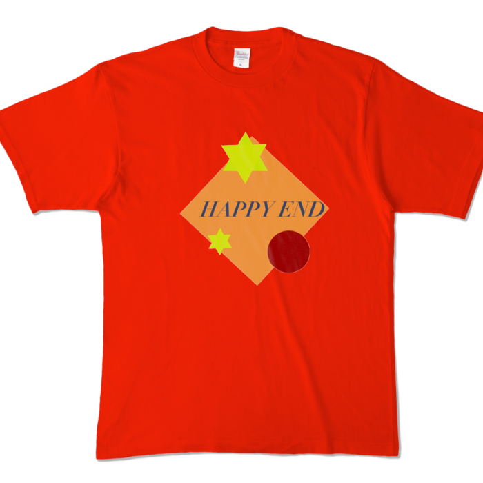 カラーTシャツ - XL - レッド (濃色)