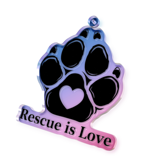 オーロラアクリルキーホルダー - 70 × 70mm