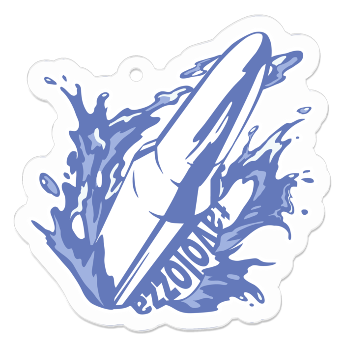 アクリルキーホルダー - 50 x 50 (mm)水