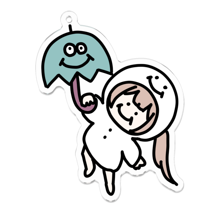 アクリルキーホルダー - 70 x 70 (mm)