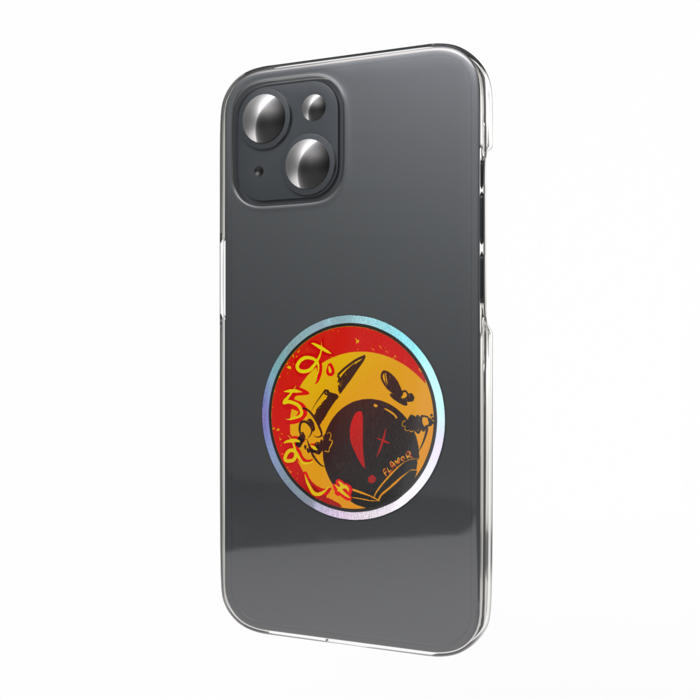 オーロラスマホステッカー -おちむしゃフレーバー-