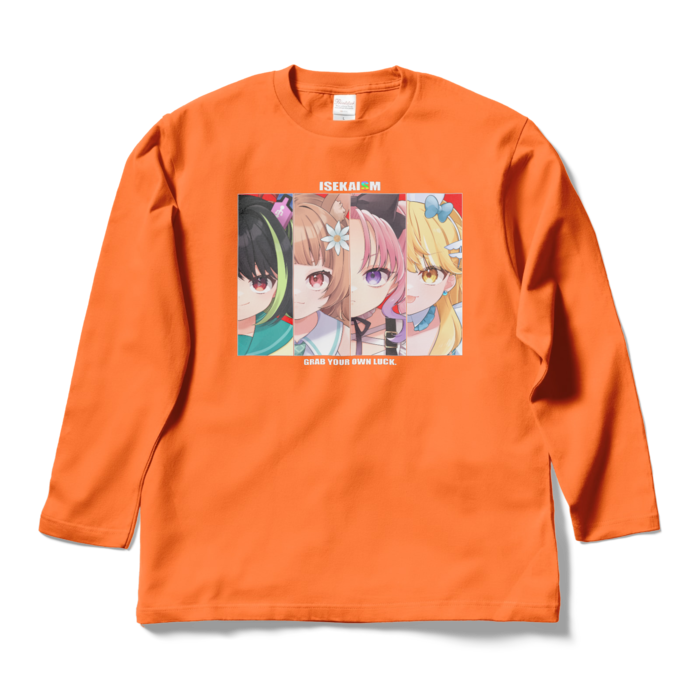 ロングスリーブTシャツ - L - オレンジ