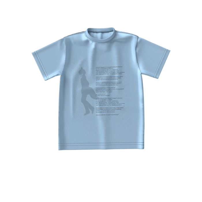 ビッグシルエットTシャツ - S - アシッドブルー