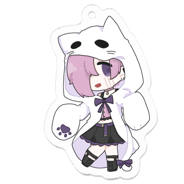 アクリルキーホルダー（コーティング） - 50 x 50 (mm)