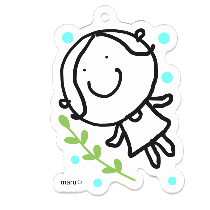 アクリルキーホルダー - 50 x 50 (mm)