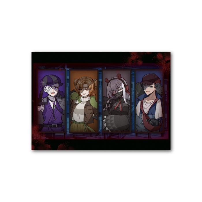 03 2-3章の怪しい顔の4人 フォト風カード