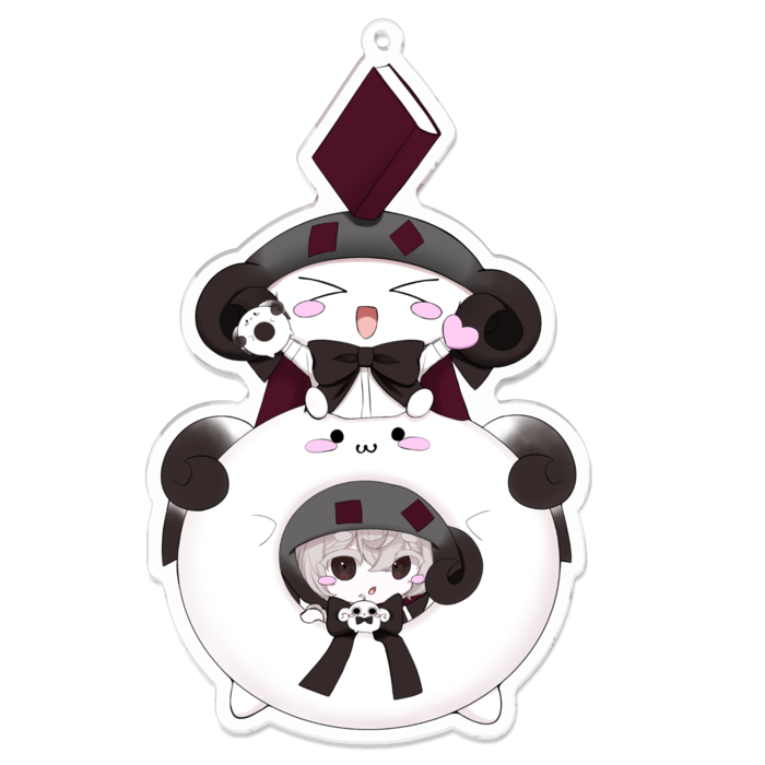 博士(本有)アクリルキーホルダー - 100 x 100 (mm)