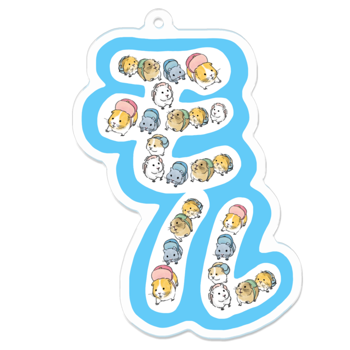 アクリルキーホルダー（コーティング） - 70 x 70 (mm)