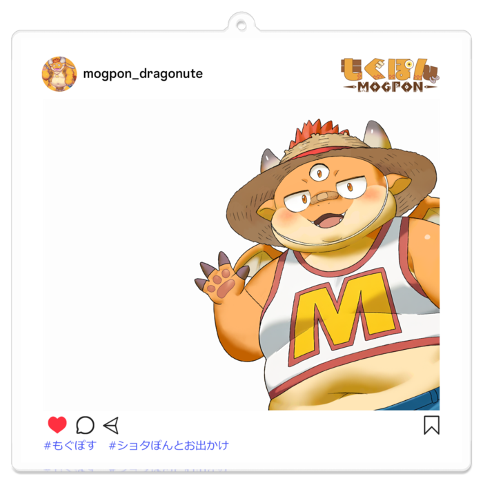 おでかけアクリルキーホルダー:ショタぽん タンクトップ - 100 x 100 (mm)