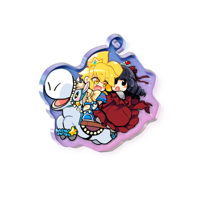 オーロラアクリルキーホルダー - 50 × 50mm