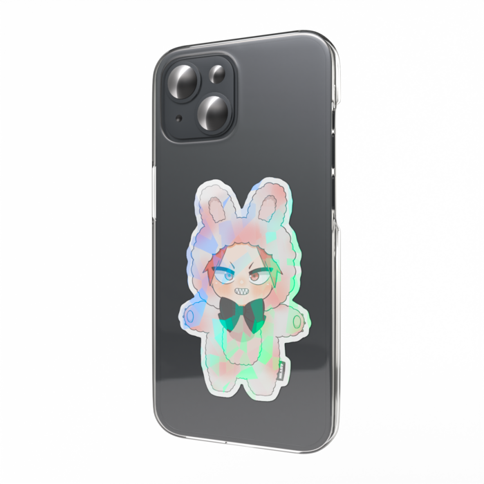 切島鋭児郎 ホログラムスマホステッカー - 縦