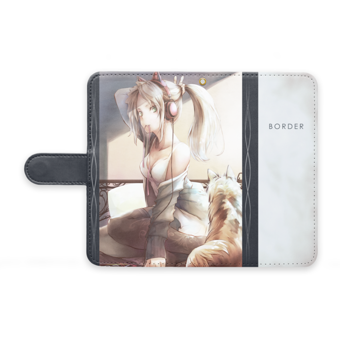 手帳型Androidケース - M - ストラップ穴 あり