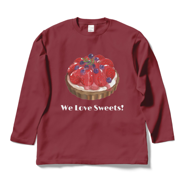 ロングスリーブTシャツ - L - バーガンディ