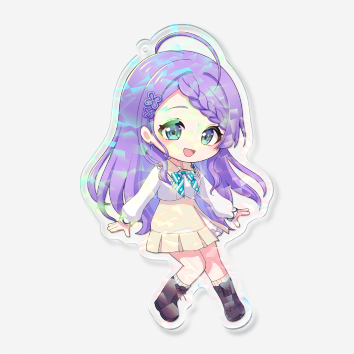 ホログラムアクリルキーホルダー - 100 × 100mm