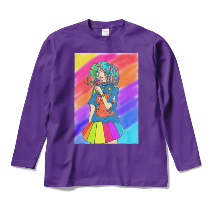 ロングスリーブTシャツ - M - パープル