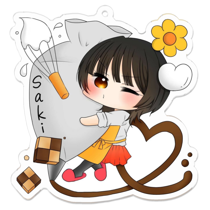 アクリルキーホルダー - 70 x 70 (mm)