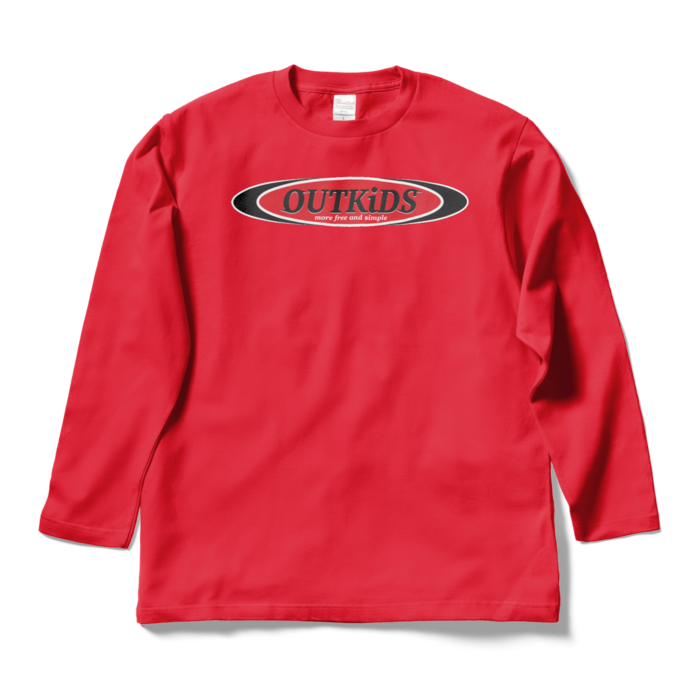 ロングスリーブTシャツ - L - レッド