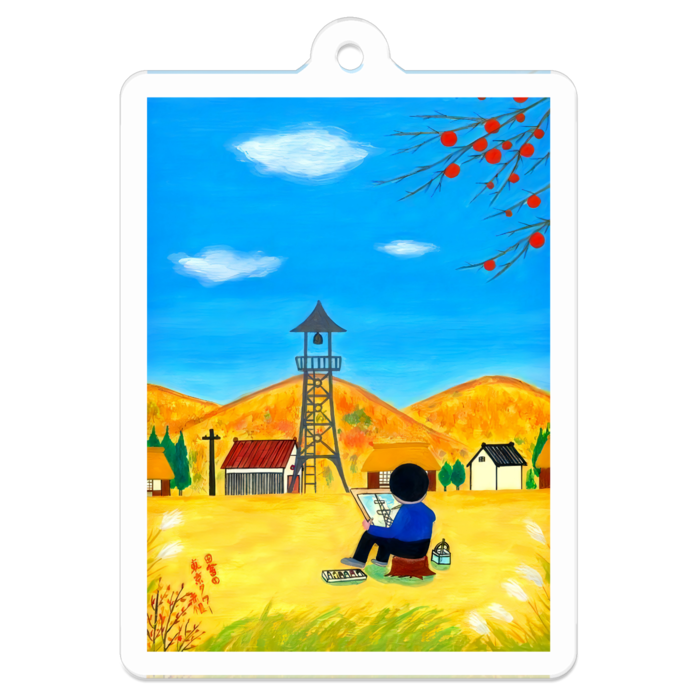 アクリルキーホルダー（コーティング） - 50 x 50 (mm)