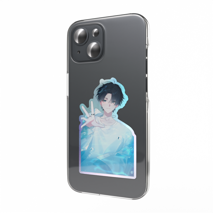 オーロラスマホステッカー - 縦