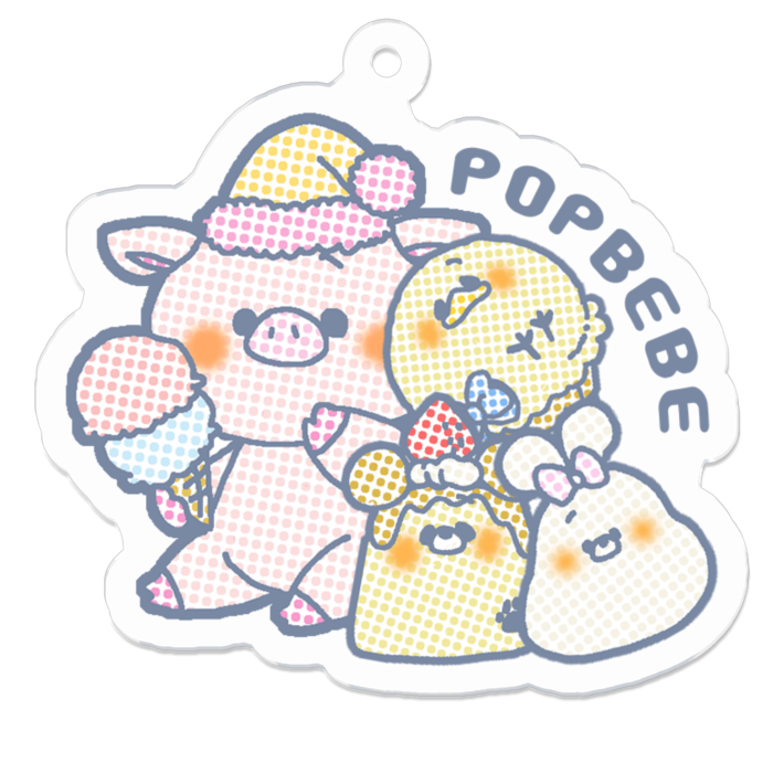 アクリルキーホルダー - 50 x 50 (mm)