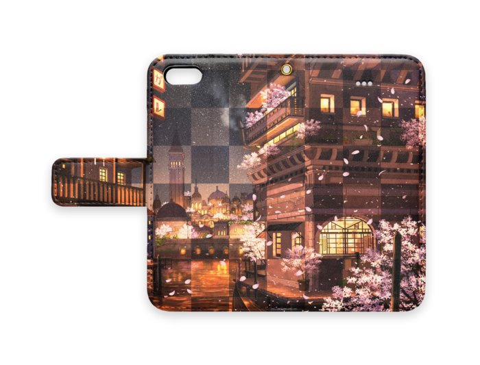 手帳型iPhoneケース - iPhone 5 / 5s / SE - ストラップ穴 あり