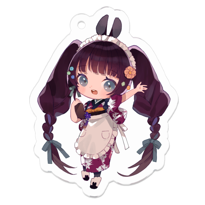 アクリルキーホルダー（コーティング） - 50 x 50 (mm)