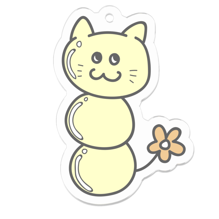 アクリルキーホルダー - 50 x 50 (mm)