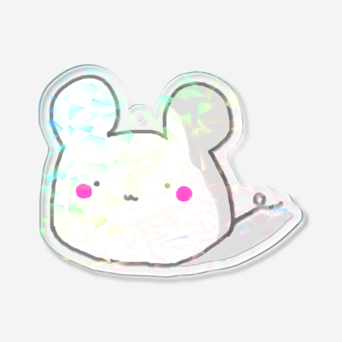 ホログラムアクリルキーホルダー - 70 × 70mm
