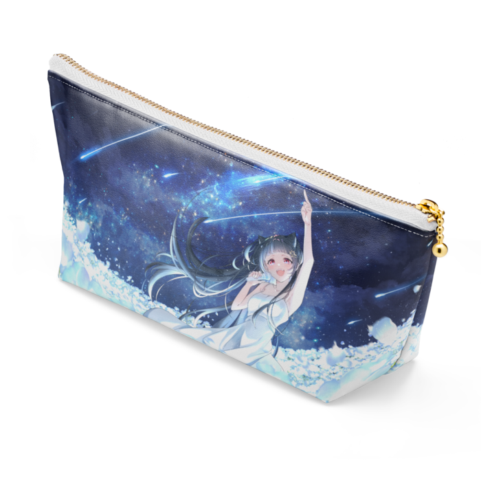 ポーチ - 長さ21.5cm / 高さ10cm - ホワイト