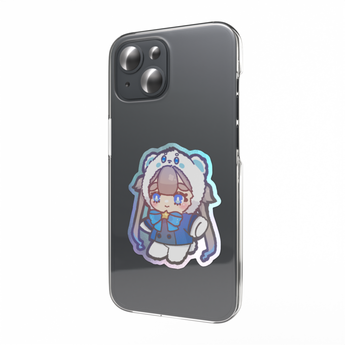 オーロラスマホステッカー - 縦