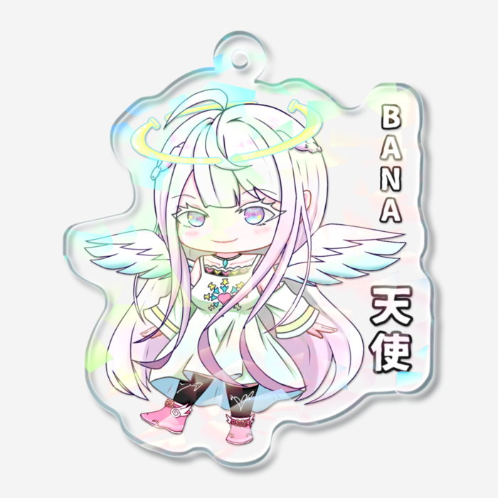 ホログラムアクリルキーホルダー - 50 × 50mm