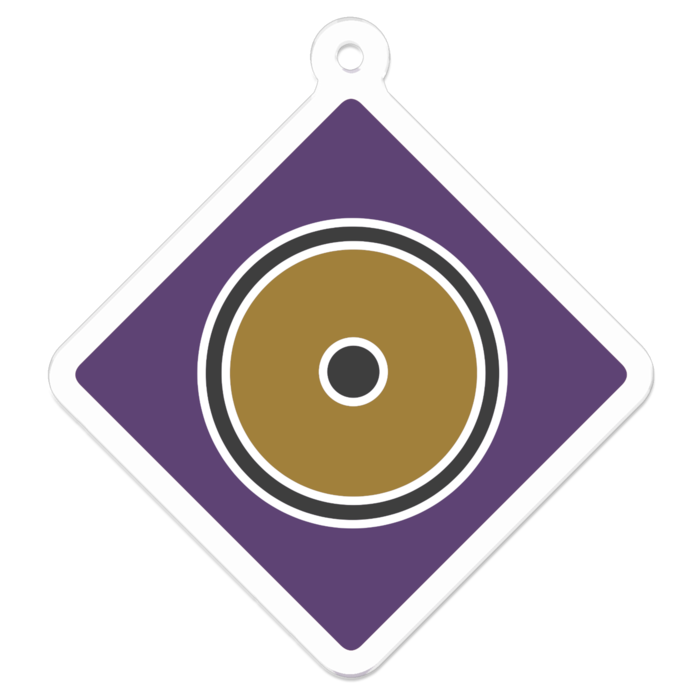 アクリルキーホルダー(コーティング) - 50 x 50 (mm)