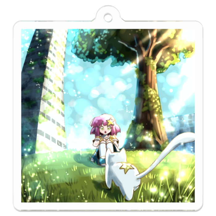 アクリルキーホルダー - 50 x 50 (mm)