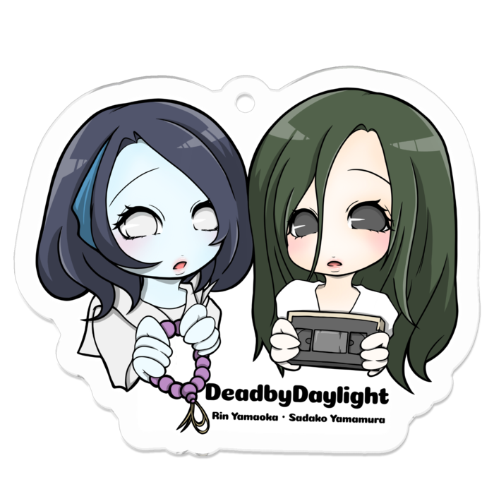 凜&貞子アクキー50x 50 (mm)