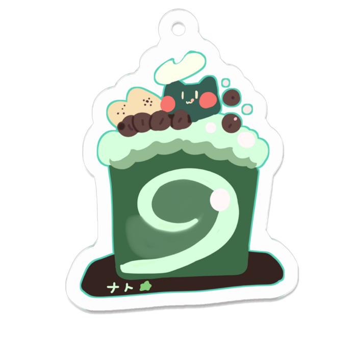 アクリルキーホルダー☆スイーツサテライトナト - 50 x 50 (mm)