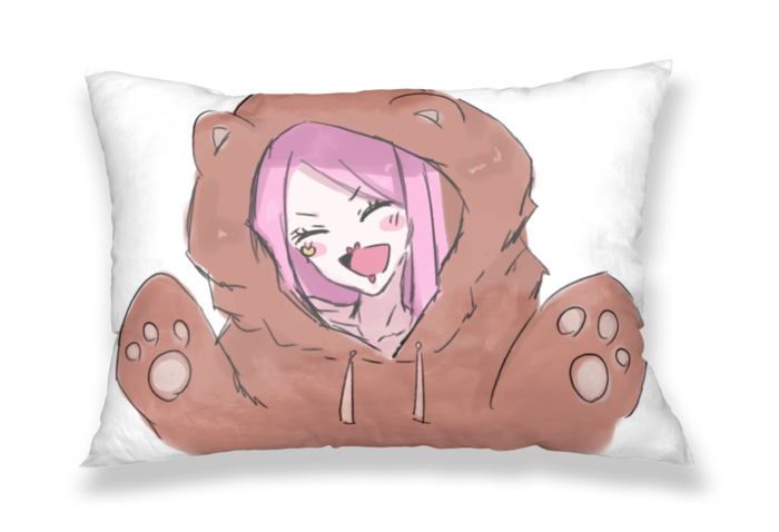 枕カバー - 43x63cm - 片面