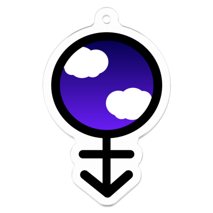 夜空【X】性別記号アクリルキーホルダー