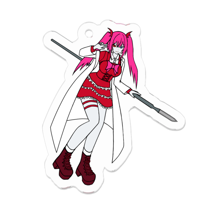 アクリルキーホルダー(コーティング) - 50 x 50 (mm)