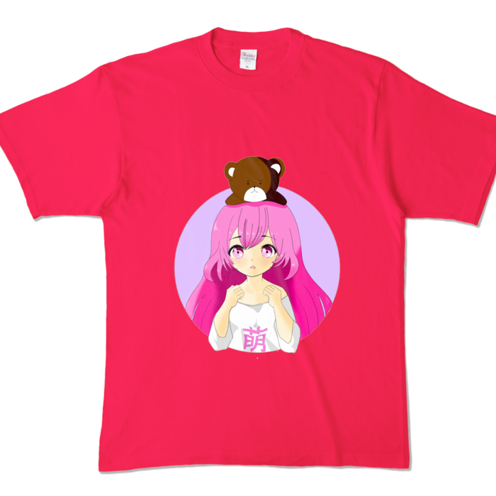 カラーTシャツ - XL - ホットピンク (濃色)