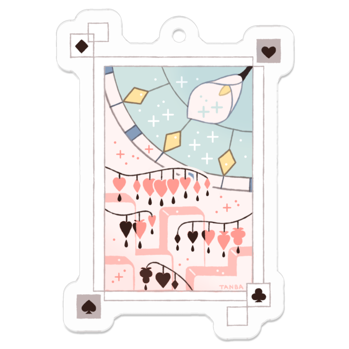 アクリルキーホルダー - 50 x 50 (mm)