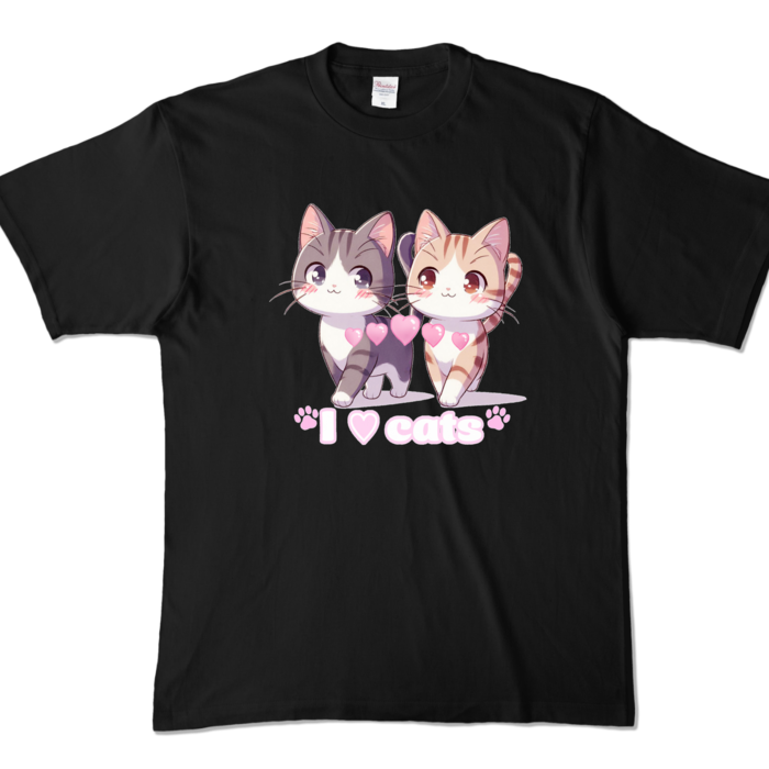 カラーTシャツ - XL - ブラック (濃色)