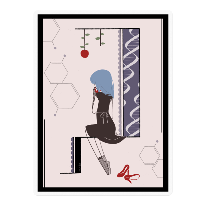 クリアステッカー - 100 x 100 (mm)(1)