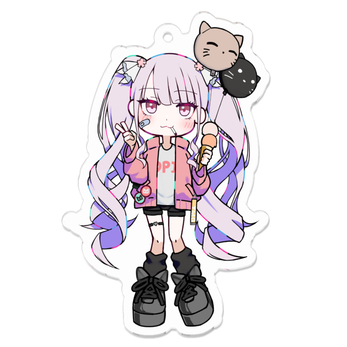 アクリルキーホルダー - 70 x 70 (mm)